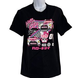 NWT Sanrio Hello Kitty S Tokyo Speed Racing Graphic T-Shirt Black JDM Drift Car